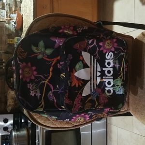 Adidas Originals Multicolor Floral Print School Backpack Book Bag